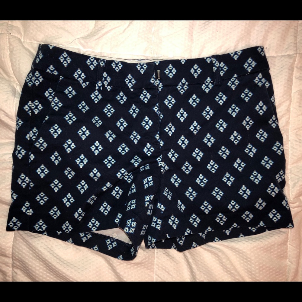 Navy blue chino shorts